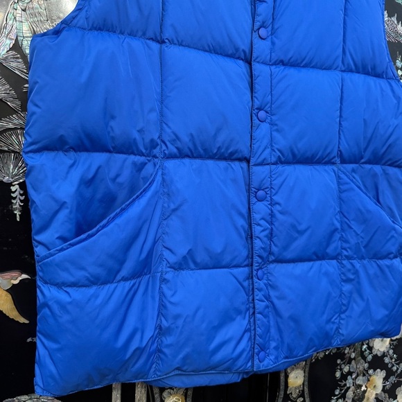 Lands’ End Blue Goose Down Puffer Vest Men’s L 42-44 - Picture 4 of 6